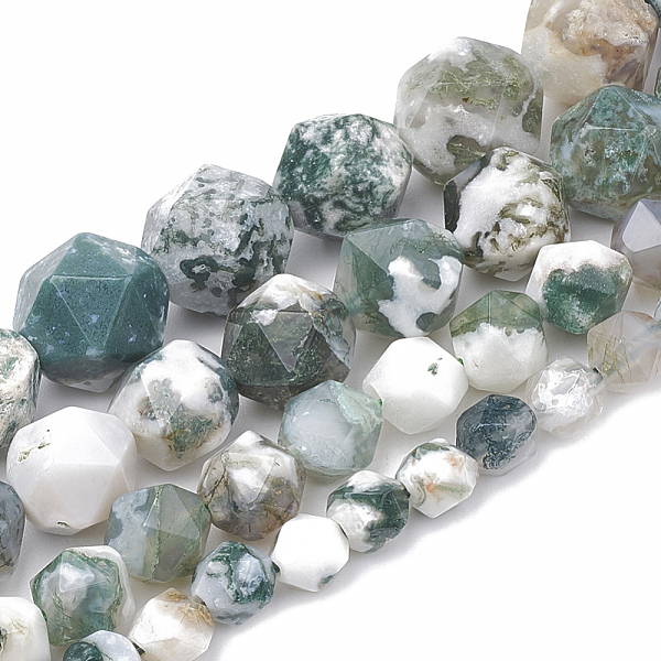 Natural Tree Agate Beads Strands