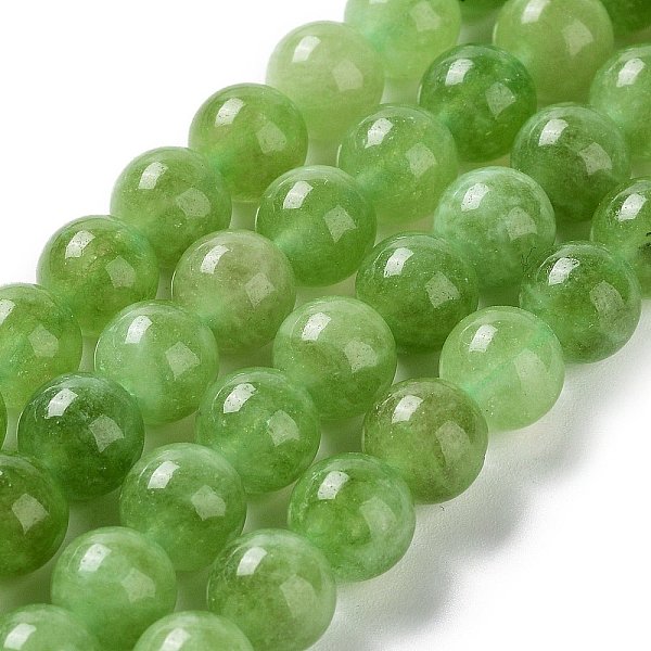 

PandaHall Dyed Natural Malaysia Jade Beads Strands, Round, Yellow Green, 8mm, Hole: 1.2mm, about 23pcs/strand, 7.28 inch(18.5cm) Malaysia...