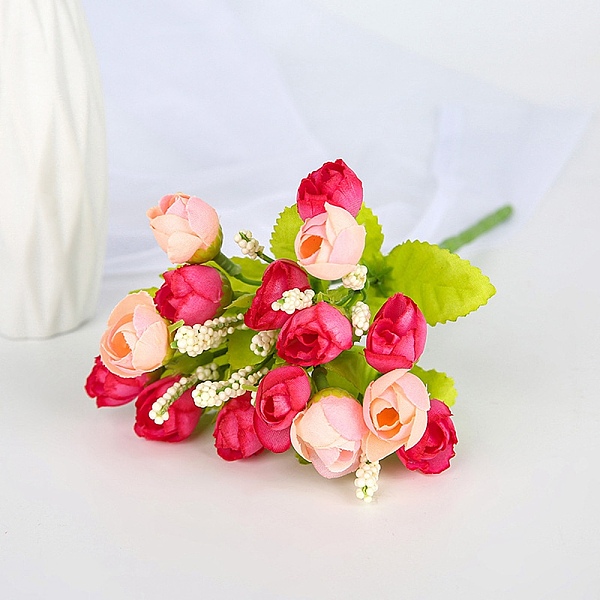 

PandaHall Plastic Eucalyptus Artificial Flower, for Wedding Party Home Room Decoration Marriage Accessories, Crimson, 240mm Plastic Flower..., Pink