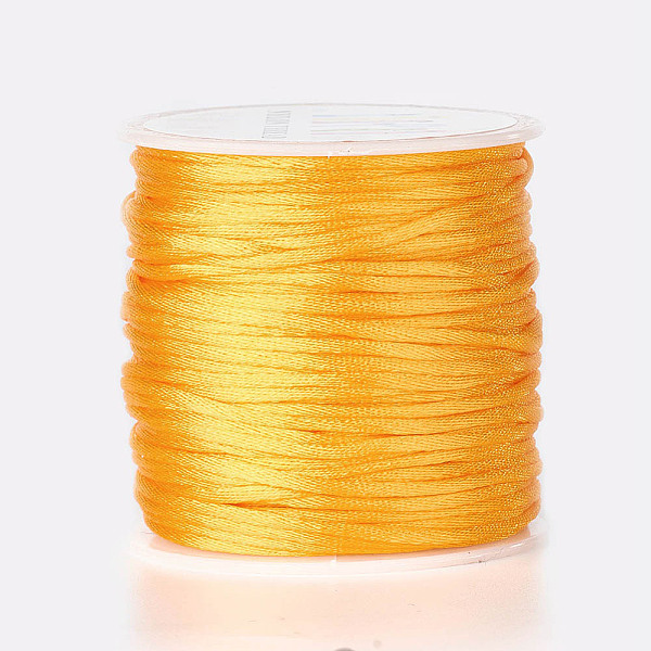 

PandaHall Nylon Thread, Orange, 1.5mm, about 49.21 yards(45m)/roll Nylon Orange