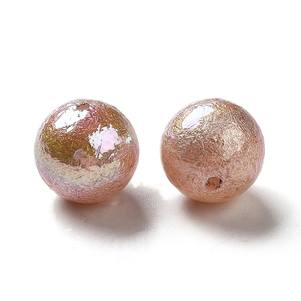 

PandaHall UV Plating Opaque Acrylic Beads, Iridescent, AB Color Plated, Round, Sienna, 16mm, Hole: 1.8mm Acrylic Round Brown