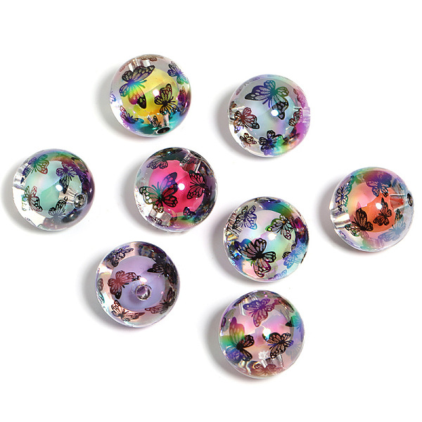 100個メッキアクリルビーズ