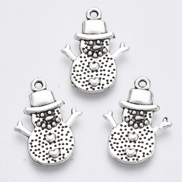 

PandaHall Tibetan Style Alloy Pendants, Lead Free & Cadmium Free, for Christmas, Snowman , Antique Silver, 20x15x1.5mm, Hole: 1.2mm Alloy...