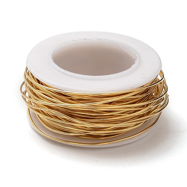 

PandaHall 304 Stainless Steel Wire, Golden, 21 Gauge, 0.7mm, about 32.8 Feet(10m)/roll Steel Round