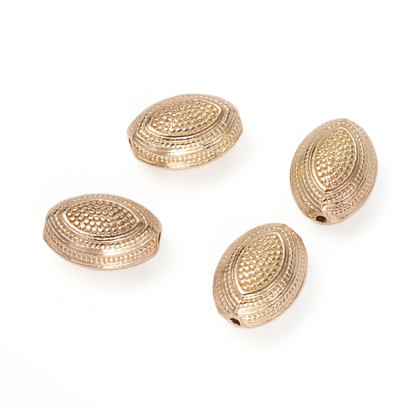 

PandaHall Alloy Beads, Oval, Golden, 17.5x13x9.5mm, Hole: 1.8mm Alloy Oval