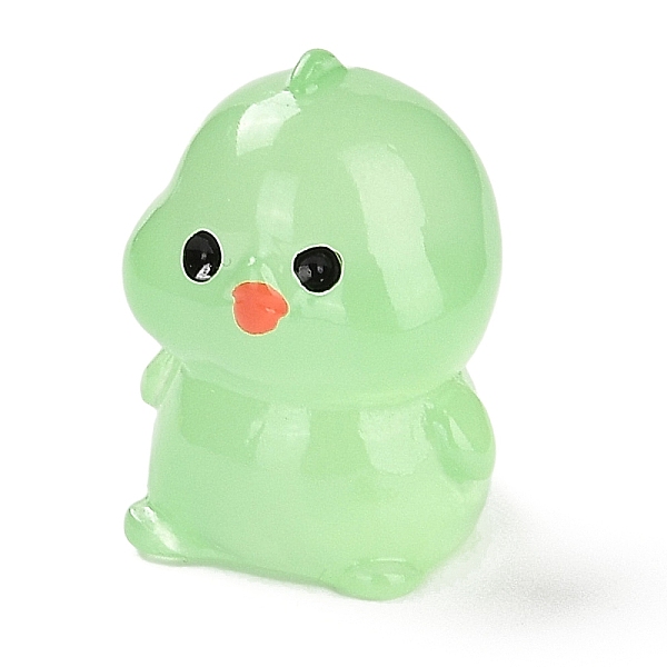 PandaHall Chick Luminous Resin Display Decorations, Glow in the Dark, for Car or Home Office Desktop Ornaments, Lime, 15x15x20mm Resin Chick...
