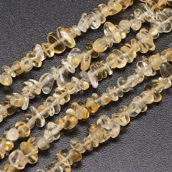

PandaHall Chips Natural Citrine Beads Strands, 3~8x3~12x3~5mm, Hole: 1mm, about 32 inch Citrine Chip