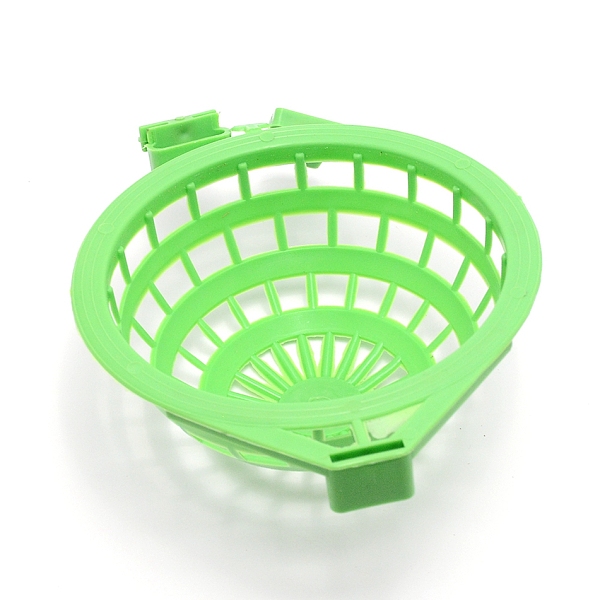 

PandaHall (Clearance Sale)Plastic Nest Bowl, Hollow Hanging Cage, Eggs Hatching Tool, for Parrot Quails Small Birds, Green, 205x147x55mm...