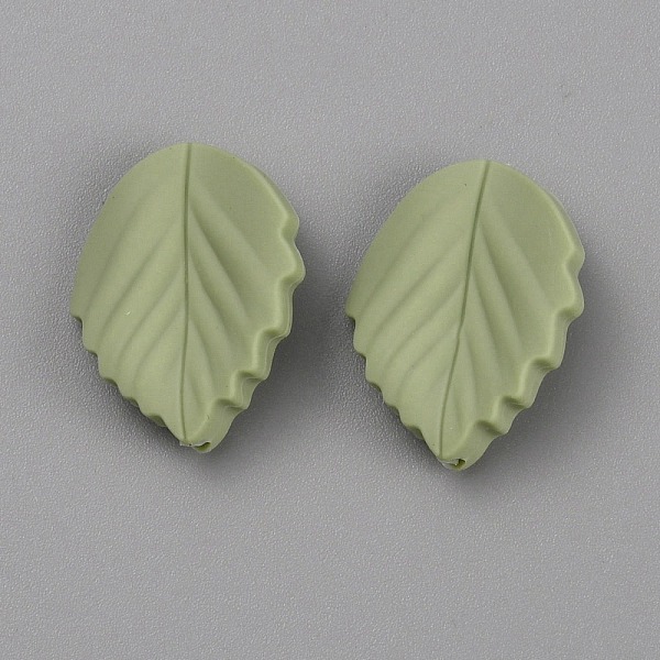 

PandaHall Food Grade Eco-Friendly Silicone Beads, Chewing Beads For Teethers, DIY Nursing Necklaces Making, Leaf, Dark Sea Green...