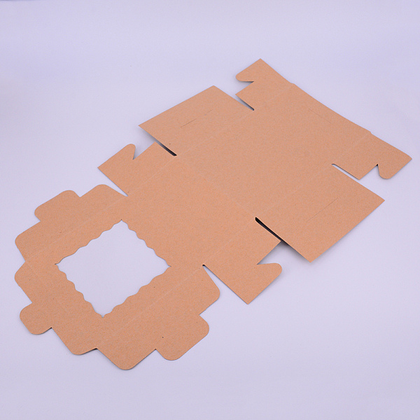 

PandaHall Bakery Box, with PVC Display Window, Cardboard Gift Packaging Boxes for Cookies, Small Cakes, Muffin, Square, Camel, 10x10x6cm..., Brown
