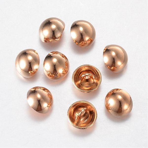 

PandaHall Alloy Shank Buttons, 1-Hole, Dome/Half Round, Light Gold, 15x10mm, Hole: 1.5mm Alloy Half Round