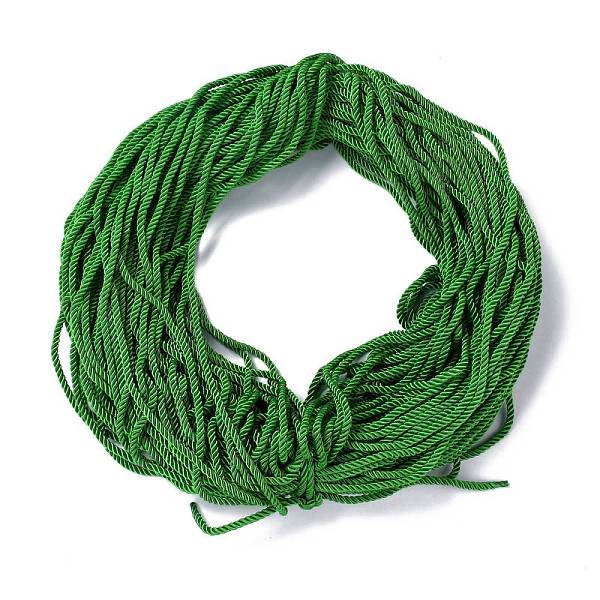 

PandaHall Polyester Cord, Twisted Cord, Lime Green, 5mm, about 97~100m/bundle Polyester