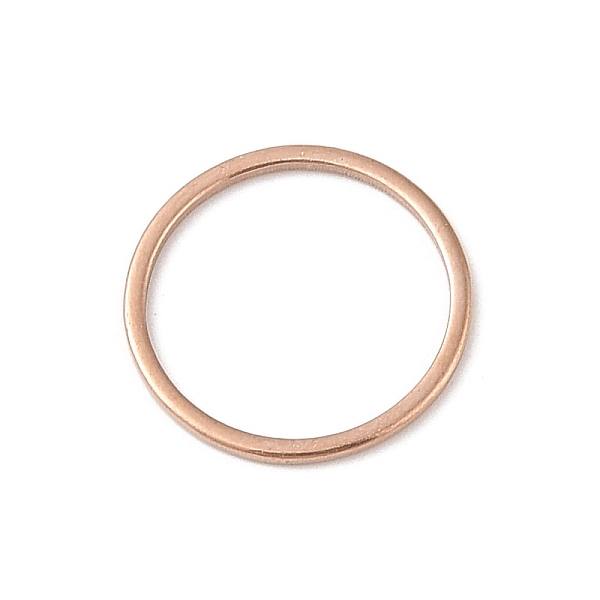 

PandaHall Vacuum Plating 304 Stainless Steel Linking Ring, Ring, Rose Gold, 20x0.8mm, Inner Diameter: 18mm 304 Stainless Steel Ring