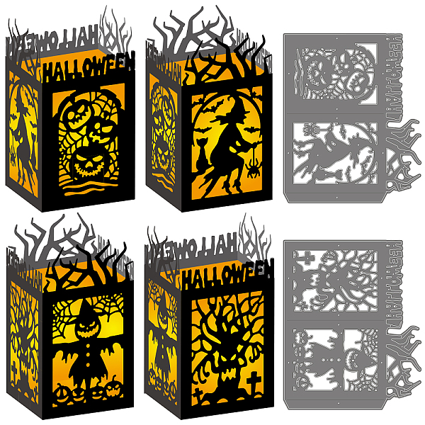 

PandaHall Halloween Lantern Carbon Steel Cutting Dies Stencils, for DIY Scrapbooking, Photo Album, Decorative Embossing Paper Card...