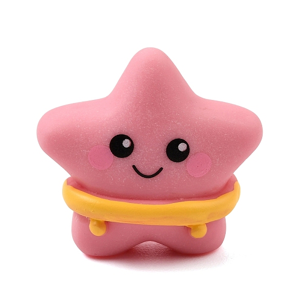 Sea Animals Opaque Resin Starfish with Swim Figurine