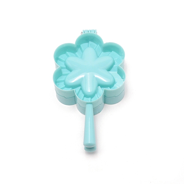 

PandaHall Flower Shaped Plastic Dumplings Making Molds, for Mold Kitchen Tool Baking Accessories, Pale Turquoise, 174x92x44mm, Inner...