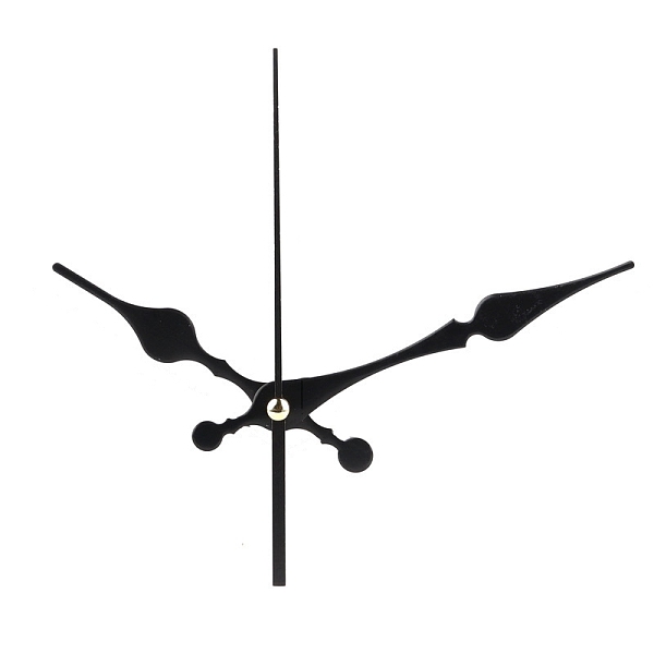 

PandaHall Aluminum Long Shaft Clock Pointer, Clock Hands for Replacement Clock, Black, 67~97mm, 3Pcs/set Aluminum Black