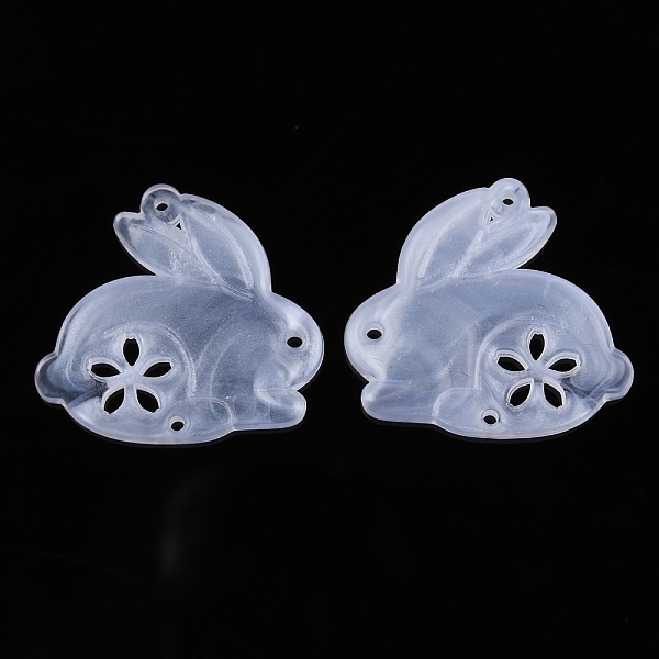 

PandaHall Transparent Acrylic Connector Charms, Rabbit Links, Clear, 22x24x2.5mm, Hole: 1mm Acrylic Rabbit Clear