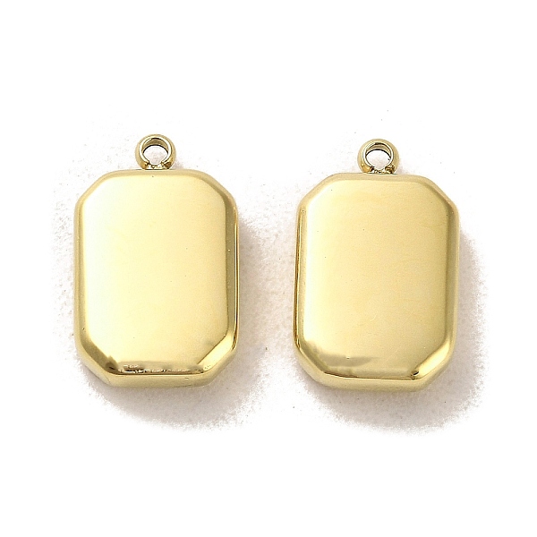 

PandaHall 304 Stainless Steel Pendants, Octagon Charms, Real 14K Gold Plated, 15x9.5x4mm, Hole: 1.2mm 304 Stainless Steel Octagon