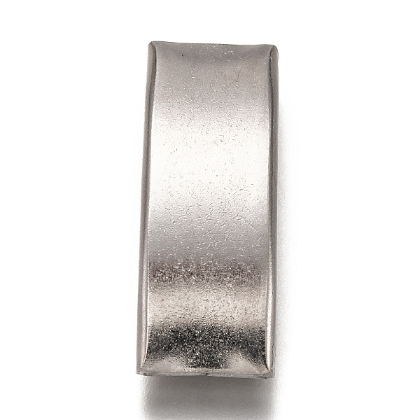 

PandaHall 304 Stainless Steel Slide Charms, Curved Tube, Stainless Steel Color, 40.5x15x5mm, Hole: 13x3mm 304 Stainless Steel Tube
