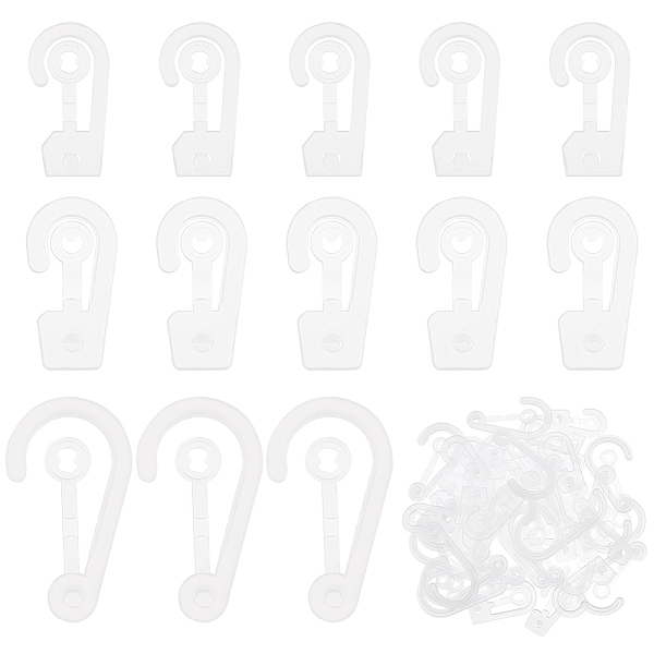 

PandaHall 180 Pcs Plastic Sock Display Hooks, 3 Styles Clear Plastic J Hooks Sock Hanging Hooks Underwear Gloves Hat Packing Clip Hanger...