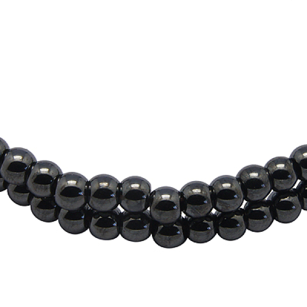 

PandaHall Magnetic Synthetic Hematite Beads Strands, Round, Black, about 5mm in diameter, hole: about 0.8mm, 16 inch Magnetic Hematite Round...