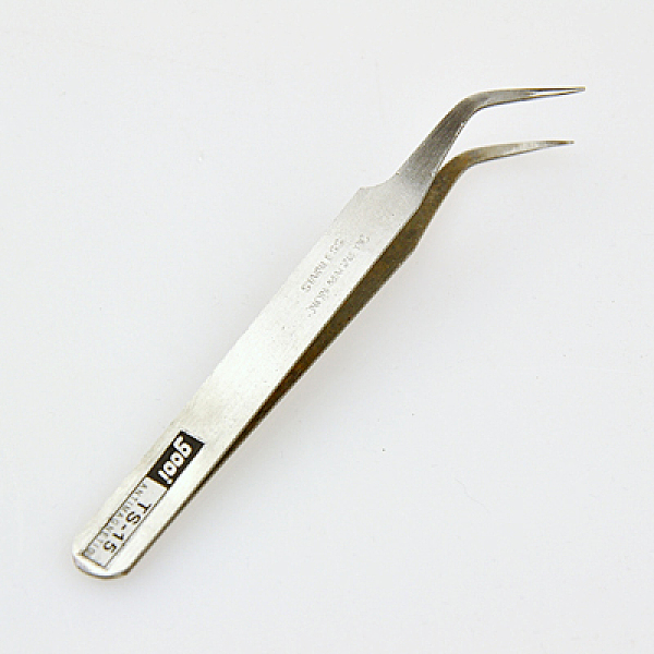 

PandaHall Iron Beading Tweezers, Platinum, Gray, 115x9x5mm Iron Gray