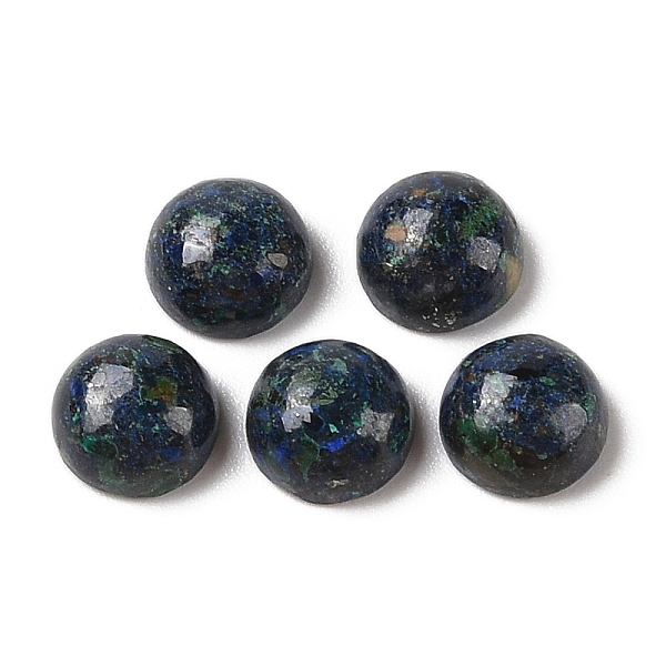

PandaHall Natural Azurite Cabochons, Half Round, 8.5x4.5mm Azurite Half Round