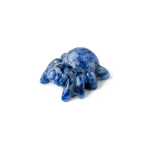 

PandaHall Natural Sodalite Sculpture Display Decorations, for Home Office Desk, Spider, 30x25mm Sodalite Spider