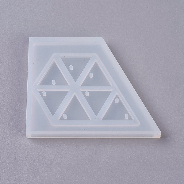 

PandaHall Silicone Molds, Epoxy Resin Casting Molds, For UV Resin, DIY Jewelry Craft Making, Triangle, White, 58x74x8mm Silicone Triangle...