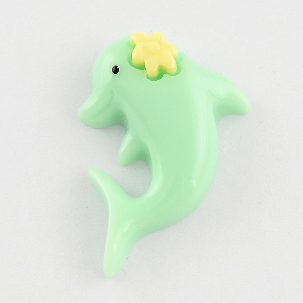 

PandaHall Scrapbook Embellishments Flatback Cute Dolphin Plastic Resin Cabochons, Mixed Color, 26x17x6mm Resin Dolphin Multicolor