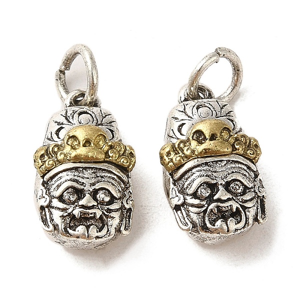 

PandaHall Brass Pendants, with Jump Ring, Antique Bronze & Silver, Human, 13x7.5x5mm, Hole: 3.5mm Brass Human