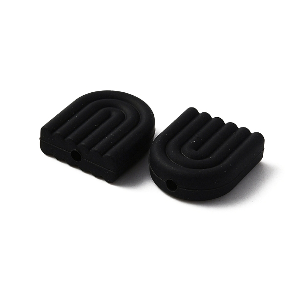 

PandaHall Food Grade Eco-Friendly Silicone Beads, Chewing Beads For Teethers, DIY Nursing Necklaces Making, Rainbow, Black, 19.5x17x6mm...