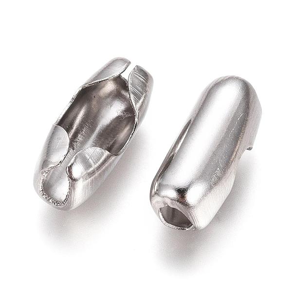 

PandaHall Stainless Steel Ball Chain Connectors, Stainless Steel Color, 15x6mm, Hole: 4x2mm, Fit for 5mm ball chain Stainless Steel
