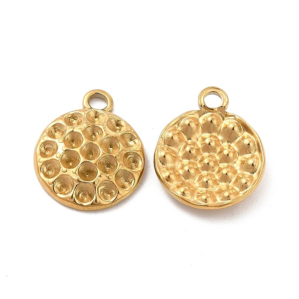 

PandaHall Ion Plating(IP) 304 Stainless Steel Pendants Rhinestone Settings, Flat Round, Real 18K Gold Plated, 15x12x2.5mm, Hole: 1.6mm, Fit...