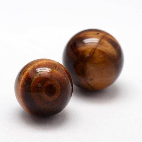 

PandaHall Grade A Natural Tiger Eye Round Beads, Gemstone Sphere, No Hole/Undrilled, 10mm Tiger Eye Round