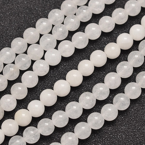 

PandaHall Natural Malaysia Jade Bead Strands, Round, 6mm, Hole: 0.8mm, about 64pcs/strand, 15 inch Malaysia Jade Round Gray