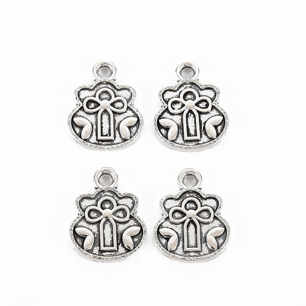 

PandaHall Tibetan Style Alloy Charms, Cadmium Free & Lead Free, Lucky Bag, Antique Silver, 14.5x11.5x1.5mm, Hole: 1.8mm, about 1194pcs/1000g...