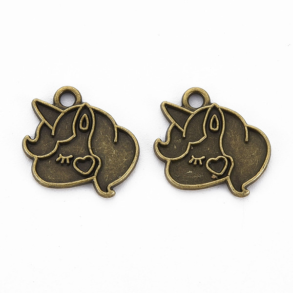 

PandaHall Tibetan Style Alloy Pendant Enamel Settings, Cadmium Free & Lead Free, Unicorn, Antique Bronze, 16x14.5x1.5mm, Hole: 1.8mm Alloy...