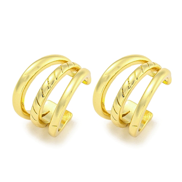 Brass Cuff Earrings - image
