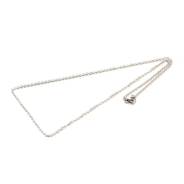 

PandaHall 304 Stainless Steel Cable Chain Necklace Making, with Lobster Claw Clasps, Stainless Steel Color, 17.7 inch(45cm) 304 Stainless...