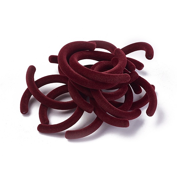 

PandaHall Flocky Acrylic Beads, Letter C Shape, Dark Red, 56x53.8x6.7mm, Hole: 1.4mm, Inner Diameter: 43.7mm Acrylic Others