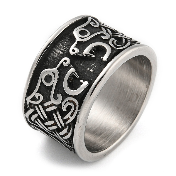 

PandaHall 304 Stainless Steel Ring, Rings, Dragon, 14mm, Inner Diameter: 19mm 304 Stainless Steel Dragon