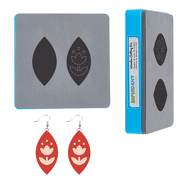 

PandaHall SUPERDANT 1Pc Wood Cutting Dies, with Steel, for DIY Scrapbooking/Photo Album, with 1Pc Plastic Injection Mold, Horse Eye, Cutting...