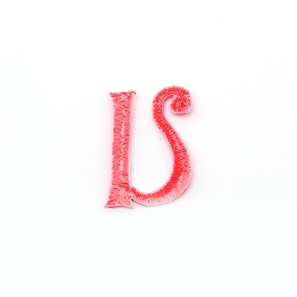 

PandaHall Computerized Embroidery Cloth Iron on/Sew on Patches, Costume Accessories, Appliques, Letter, Red, Letter.U, 26x19x1.4mm Cloth...