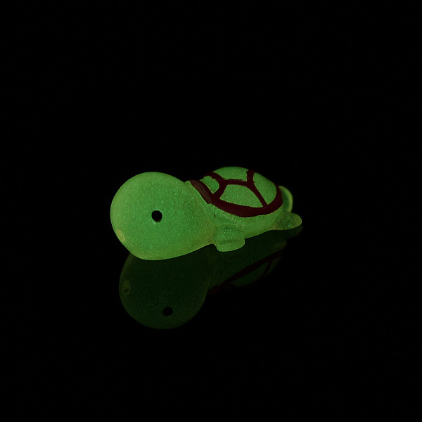 

PandaHall Luminous Translucent Resin Sea Animal Cabochons, Little Turtle, Hot Pink, 23x13x8.5mm Resin Turtle