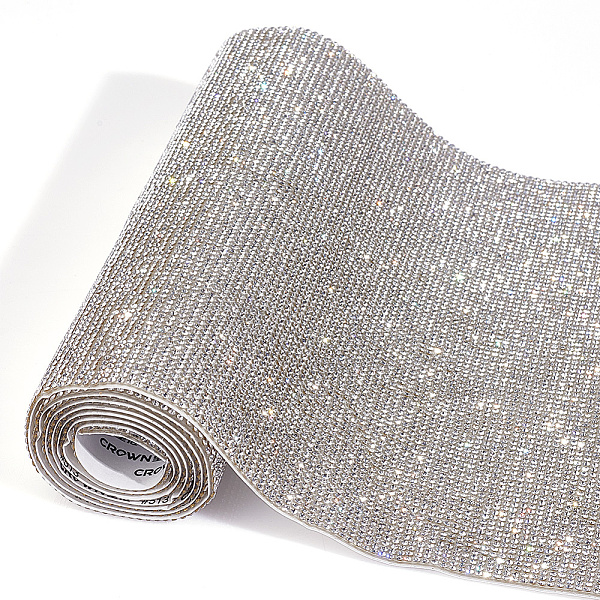 

PandaHall AHANDMAKER Adhesive Rhinestone Sticker Bling Rhinestone Sheet Double Adhesive Crystal Gems Stickers for DIY Gifts Party Supplies..., Clear