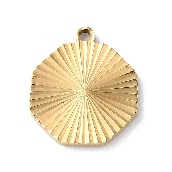 

PandaHall Ion Plating(IP) 304 Stainless Steel Pendants, Octagon Charm, Golden, 20x17.5x1.9mm, Hole: 1.6mm 304 Stainless Steel Octagon