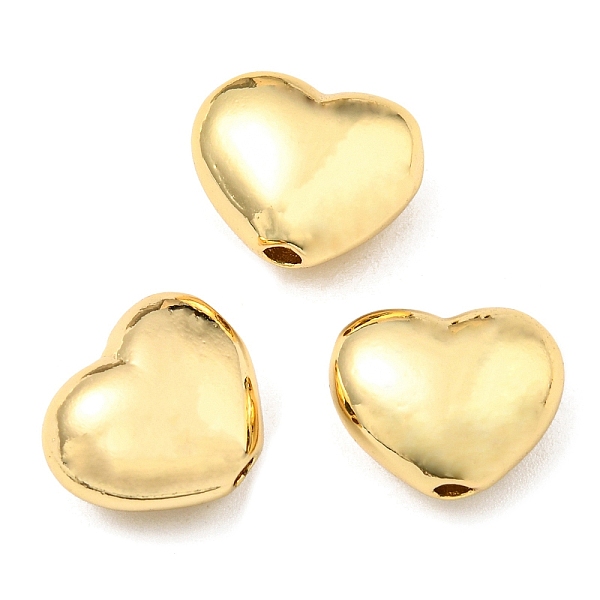 

PandaHall Brass Beads, Long-Lasting Plated, Lead Free & Cadmium Free, Heart, Real 18K Gold Plated, 9x11x5.7mm, Hole: 1.6mm Brass Heart