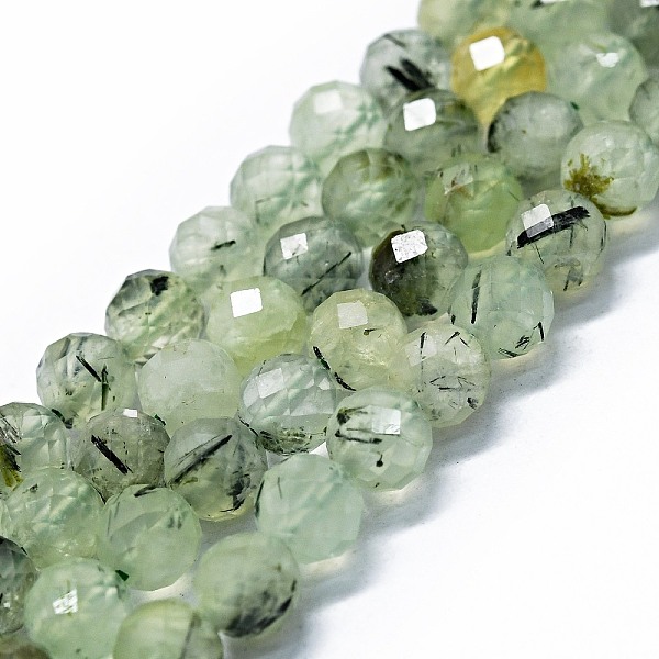 

PandaHall Natural Prehnite Beads Strands, Faceted(64 Facets), Round, 6mm, Hole: 0.8mm, about 62~67pcs/strand, 15.16~15.55 inch(38.5~39.5cm)...